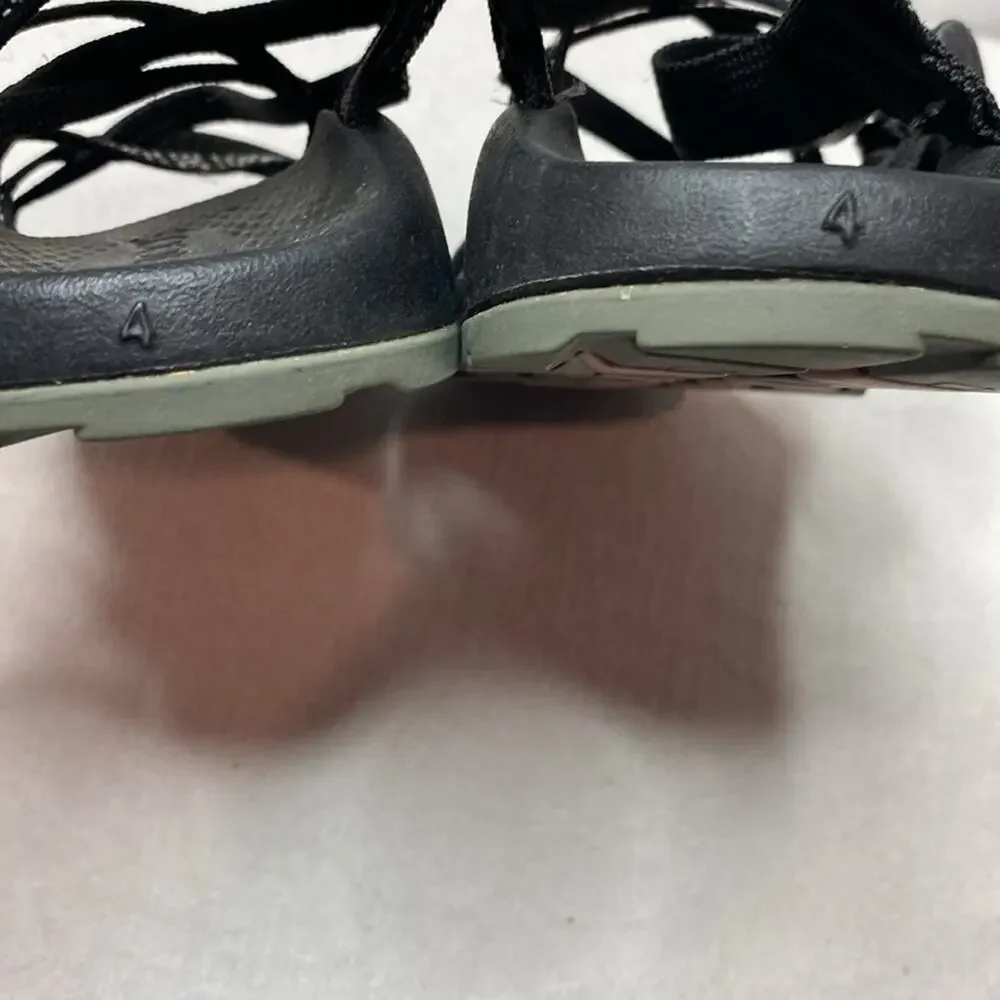 Chaco black double strap sandals size 4